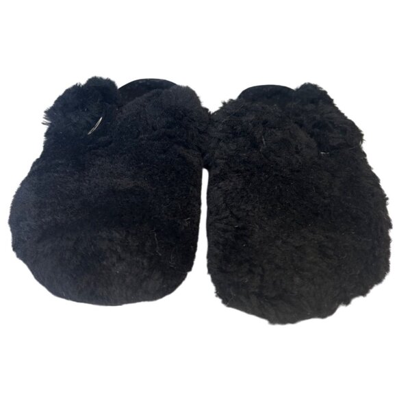 Birkenstock Boston Big Buckle Teddy Black Platform Clog Size 6 New - Picture 6 of 15